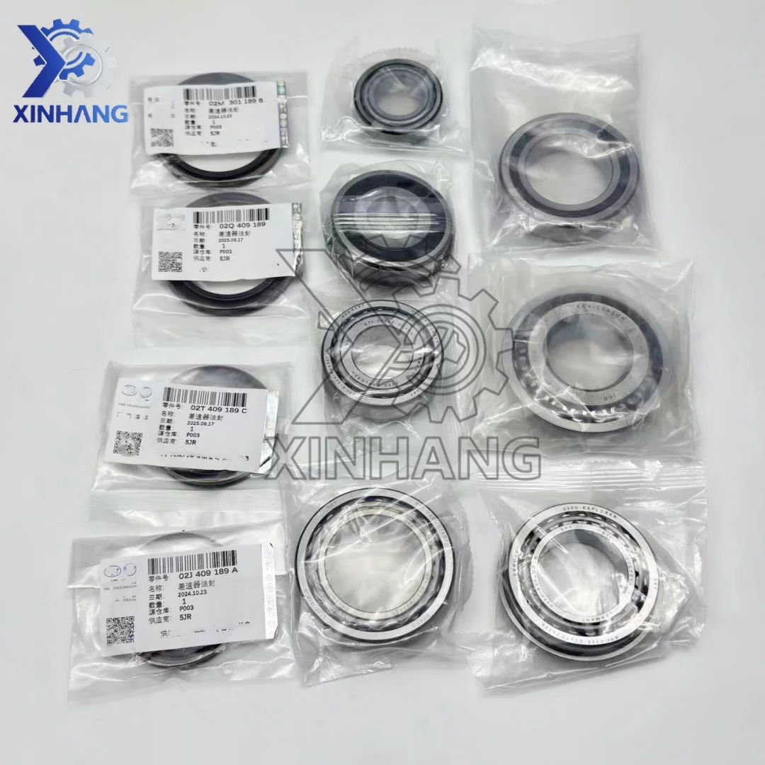 

Brand New 11Pcs 02E DQ250 6-Speed Dual Clutch Automatic Transmission Bearing Set with Oil Seal, Fits VW, Audi, Skoda