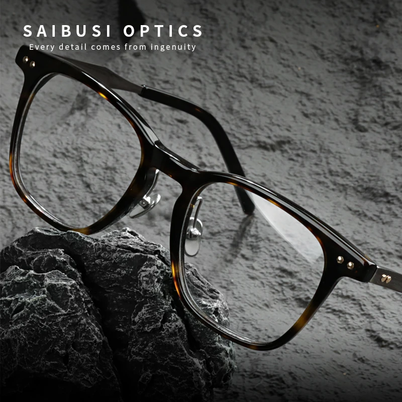 男性と女性のための正方形の大きなフレーム近視の老眼鏡クラシック光学矯正メガネ高品質ファッショナブル