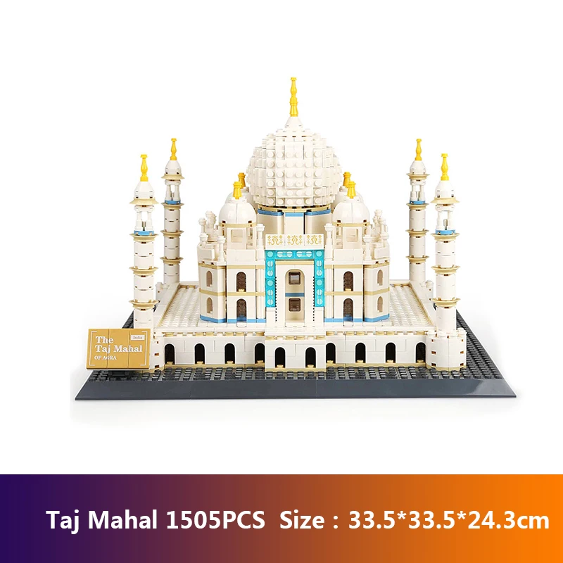 City Architecture Pair London Landmark Cristo Brazil Redentor Winter Palace Building Blocks Street View Model Construcion Toys
