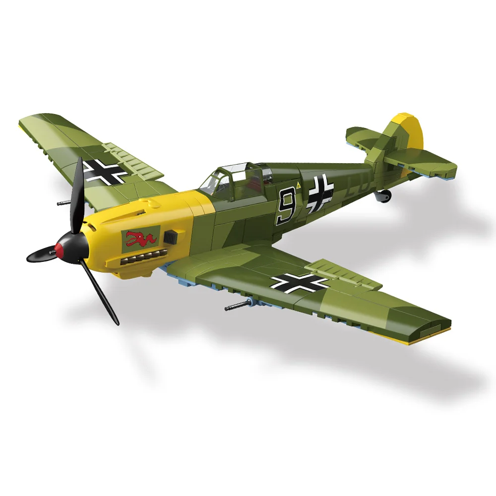 World War 2 WW2 Army Military Soldiers SWAT BF-109 Fighter Model Building Blocks Bricks Children's Toys Christmas Gift