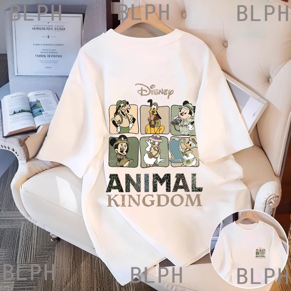 

Disney Parent-child T-shirt, Family Cotton Breathable Cartoon Family Dress, Summer Casual
