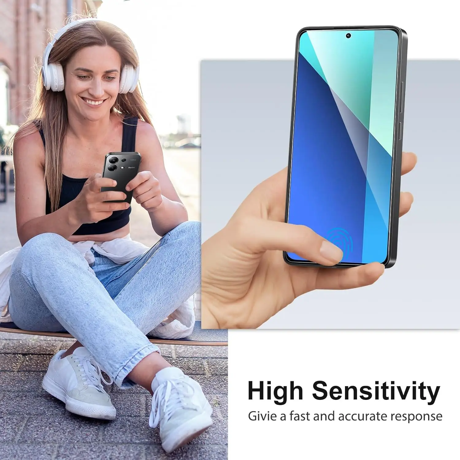 2/4 szt. 9H dla Xiaomi Redmi Note 13 Pro 4G/5G, folia ze szkła hartowanego HD