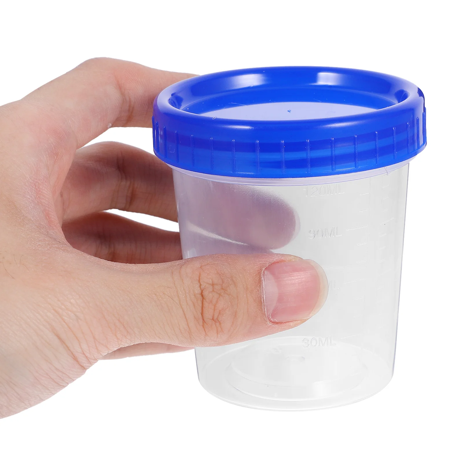 12 Pcs Collection Cups Measuring 120ml Specimen Container Sample Urine with Lid