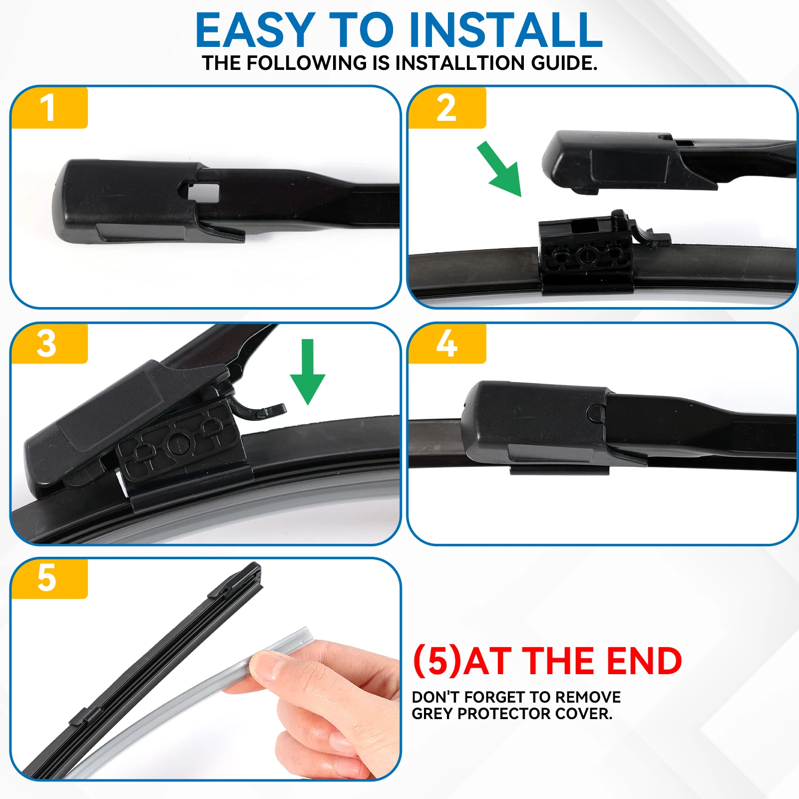 2 قطعة لمرسيدس بنز GLC الفئة X253 C253 2015-2023 الجبهة ممسحة زجاج أمامي شفرات 2016 2020 2021 الزجاج الأمامي نافذة الملحقات