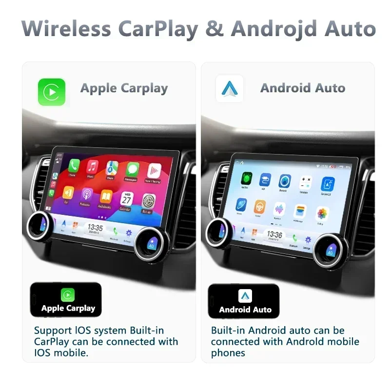 2025  11.5 Inch Universal Android Auto Carplay Multimedia System DSP Stereo 2K Infinite Dual Knob GPS RGB Car Radio QLED Screen view 5