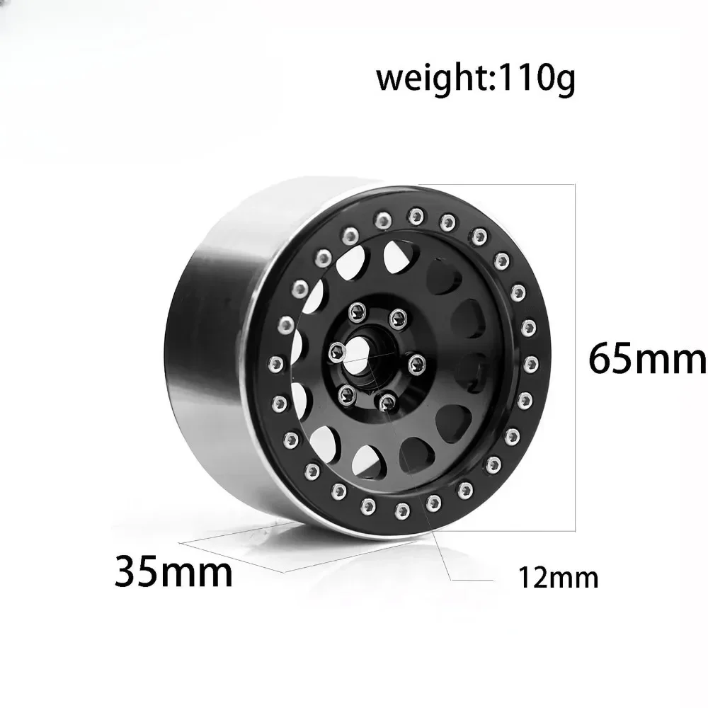 Mozzo ruota in lega da 2,2 pollici Rock Crawler Simulato auto da arrampicata Mozzo ruota per pneumatici con bloccaggio cingolato per mozzo ruota universale Scx10 TRX4