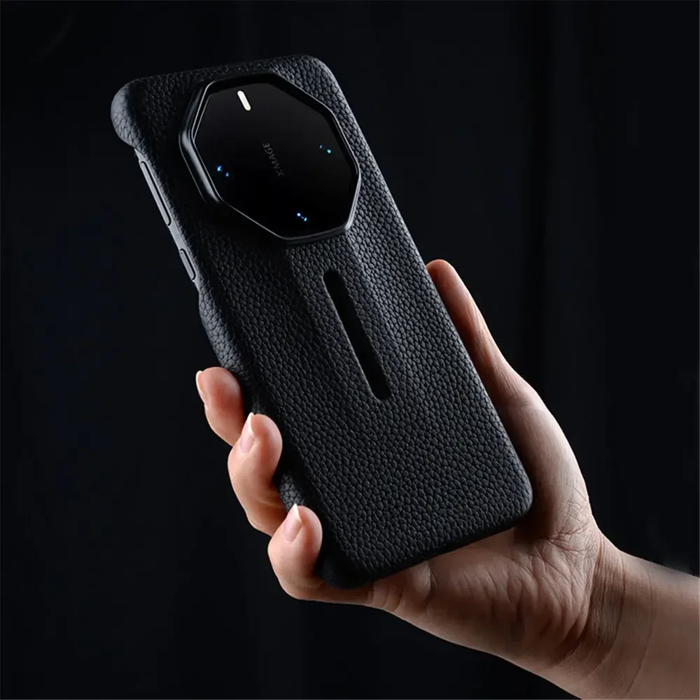 Original Melkco Genuine Cowhide Leather Case for Huawei Mate 60 RS Mate60Pro Plus Retro Business Litchi Grain Armor Back Cover