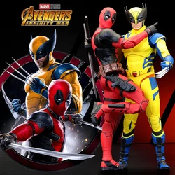 Action Figure Marvel Legends Deadpool Wolverine Model Deadpool 3 Serise Zd Toys Anime Movable Joint Model Children Birthday Gift