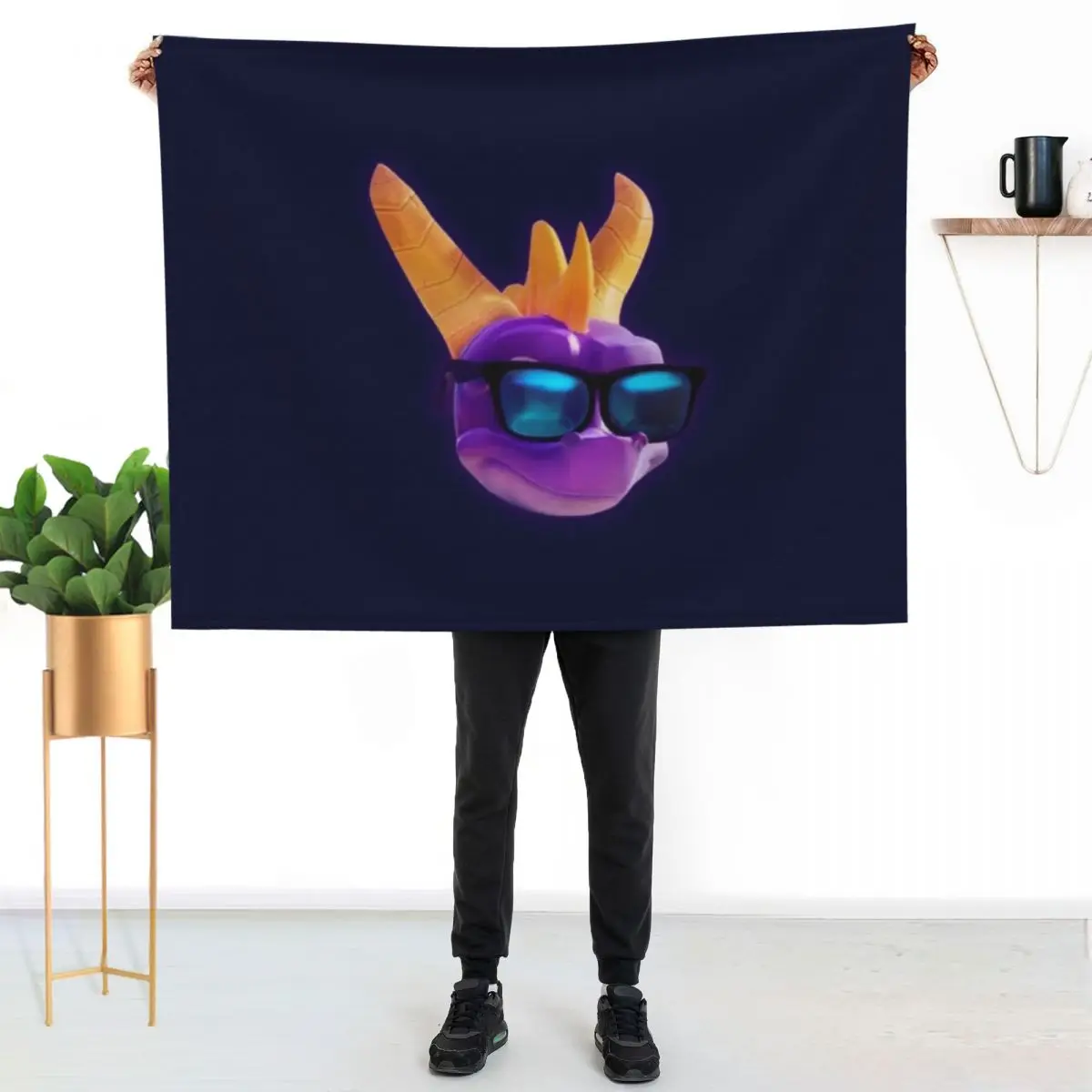 spyro reignited trilogy Throw Blanket Decorative Throw Soft Plush Plaid Decoratives Thins Thermal Flannel Blankets