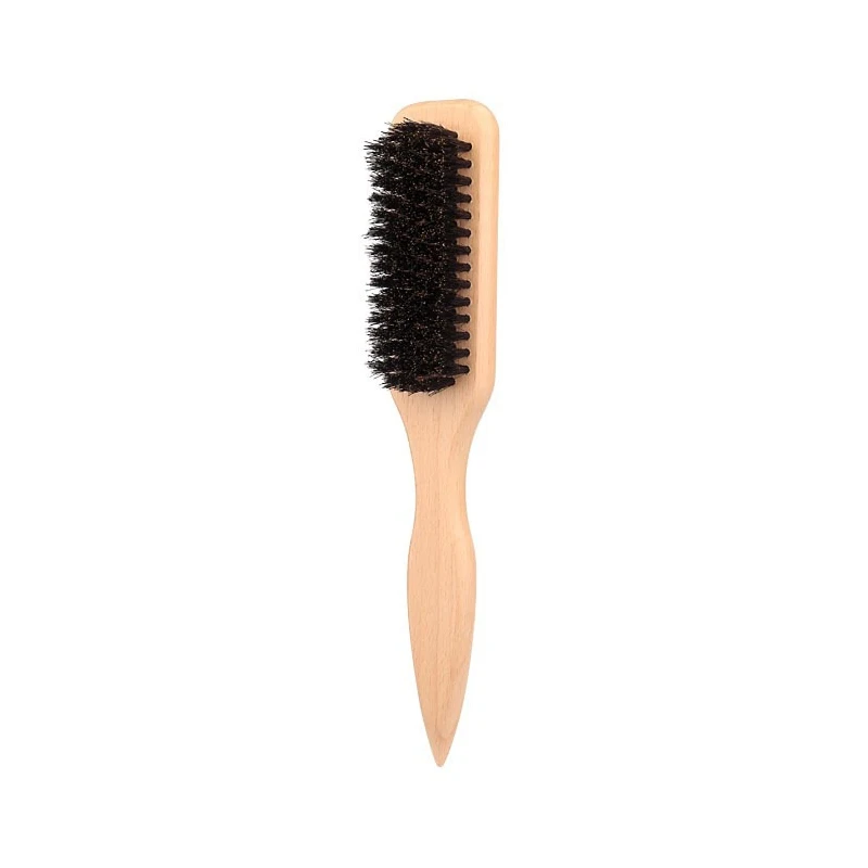 Bruine kam met puntige staartboren - unisex, glad en antistatisch, geen klitten, geen haarschade, thuisgebruik