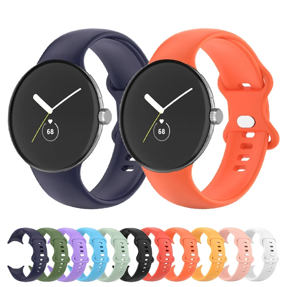 

Strap For Google Pixel Watch Silicone Bracelet Sport watchband Accessories wrist Replacement Belt Correa for Pixel Watch Band