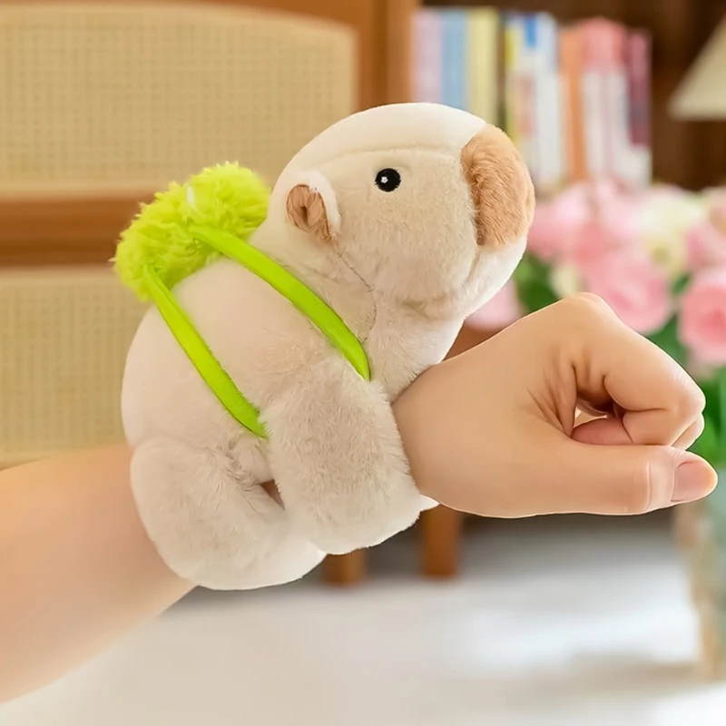 Sturdy Plush Capybara Bracelet Adorable Animal Toy Hand Fashion Accessory Craft Supplies for Children and Enthusiasts