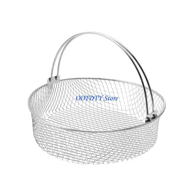 367A Rustproof 304Stainless Steel Frying Serving Basket with Even Oil Drainages
