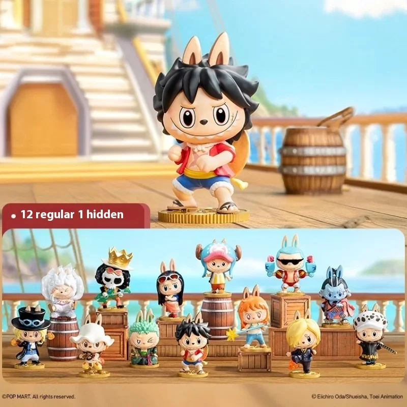 2025 New POPMART Bubble Mart LABUBU One Piece Series Blind Box One Piece Luffy Qiaoba Handmade Mystery Box kids Toy Gift