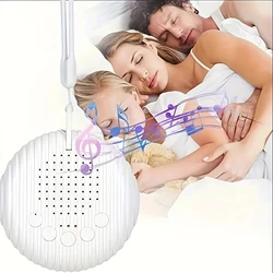 White Noise Sound Machine Portable Baby Sleep Machine 10 Soothing Sounds Volume Adjustable Built-in Rechargeable Battery USB