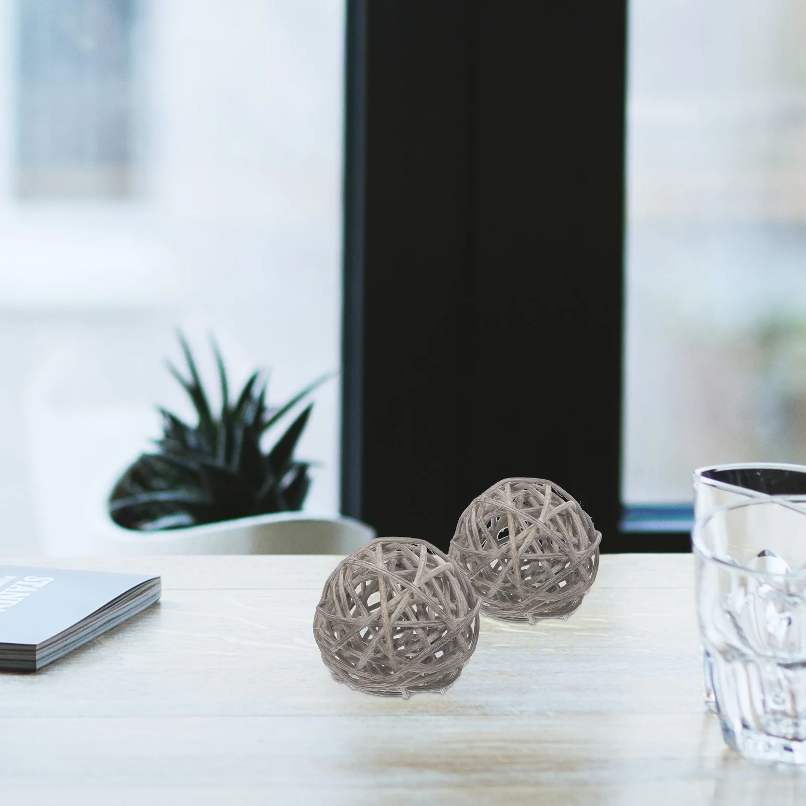 

15Pcs Vine Wicker Ball Decorations Premium Handmade Hanging Ornaments for Home Office Christmas Tree Party DIY Hanging Vine