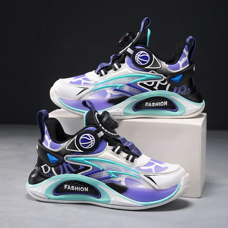 

Children Shoes Boy Sneaker Luxury Design Kids School Basketball Shoes Non-slip Fashion Autumn Tennis Sports Shoes for Boy