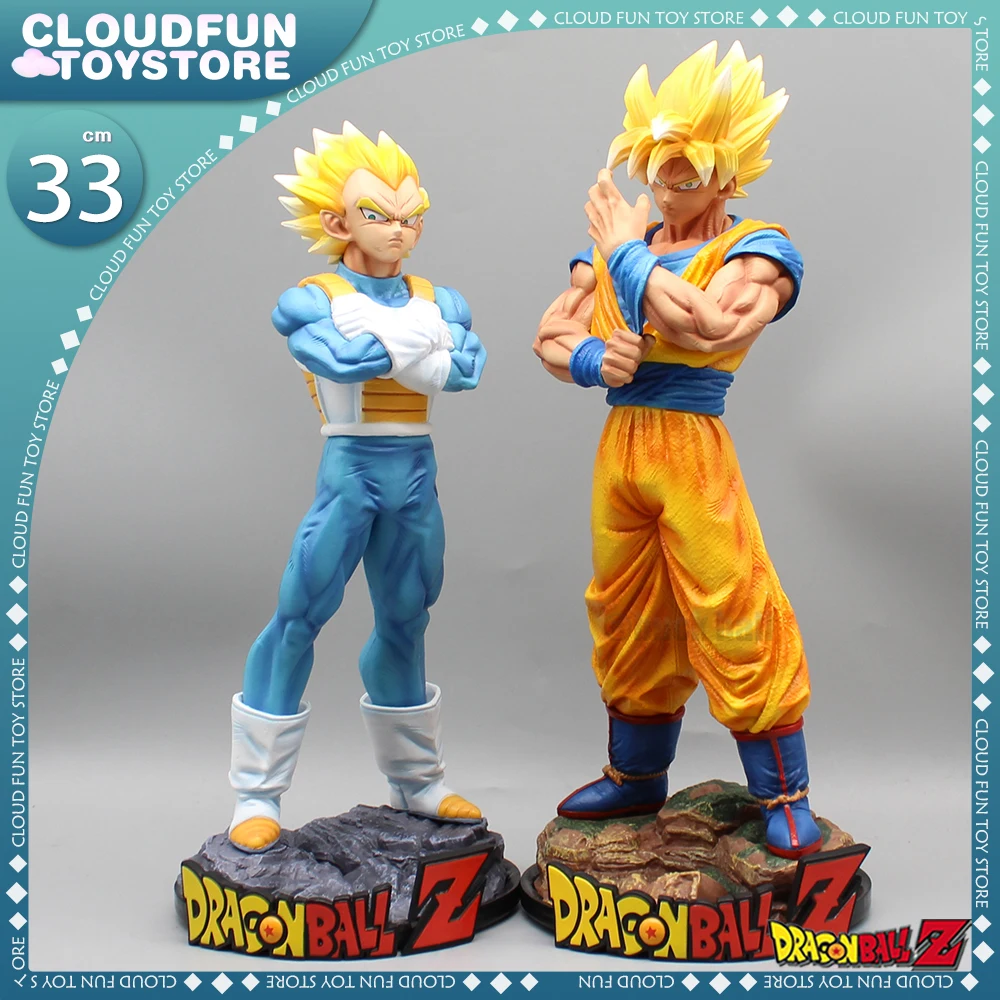 

33cm Dragon Ball Figure Son Goku Vegeta Anime Figure Super Saiyan Goku Action Figure Model Collection Toys Desk Decoration Gifts