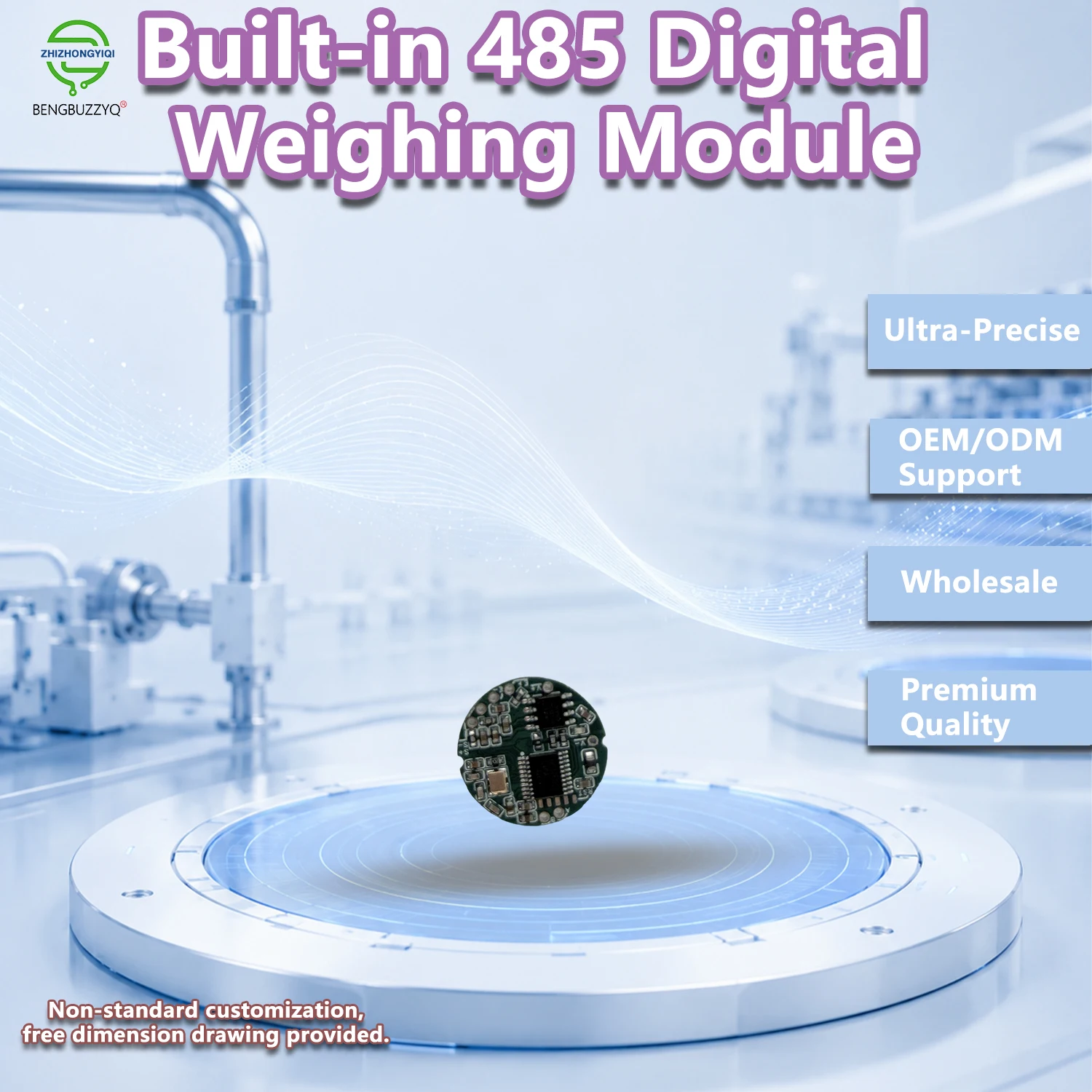 RS485 Digital Weighing Module High-Precision Load Cell Amplifier Modbus RTU 7-28V Sensor Signal Converter