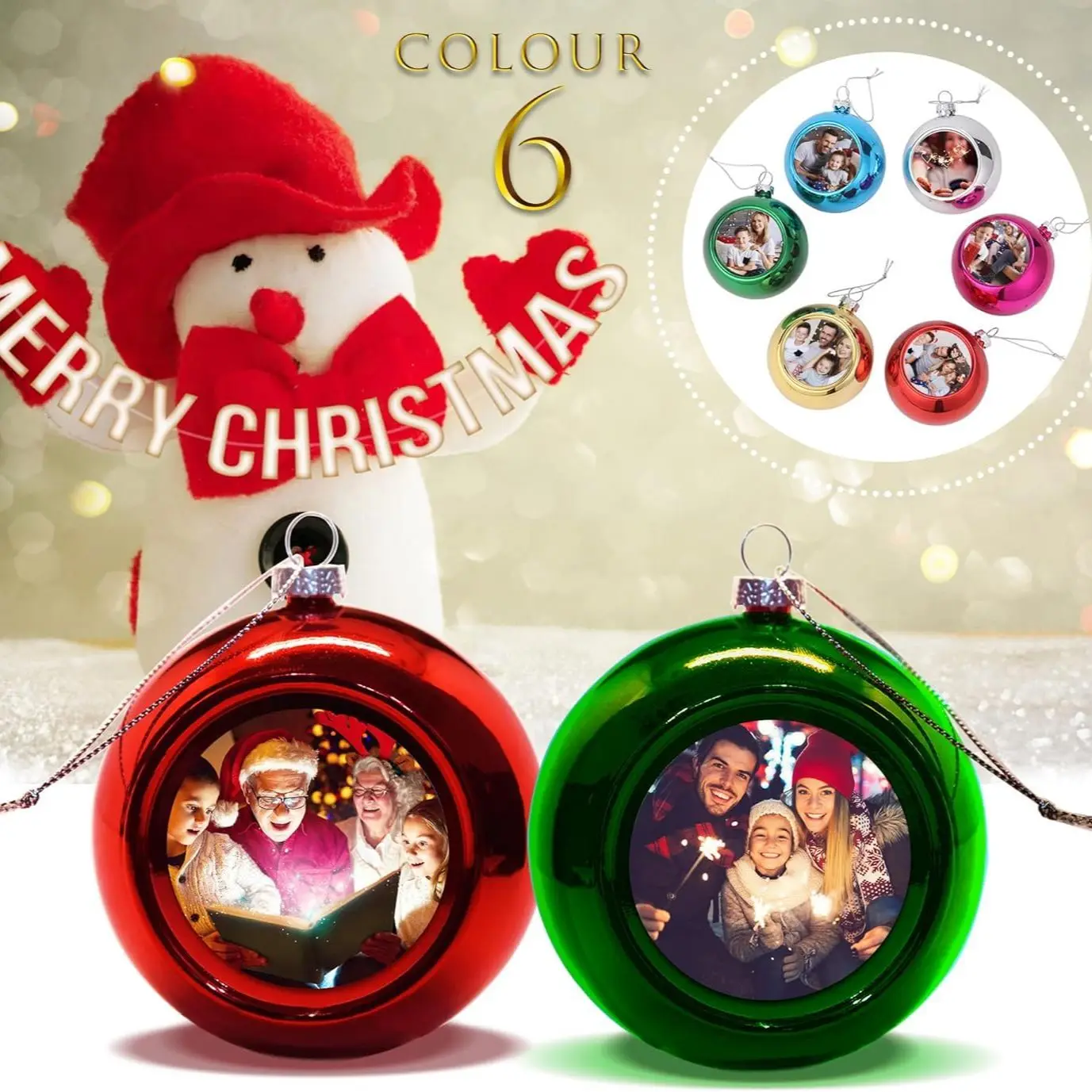 

Custom Christmas 6cm Christmas ball pendant Christmas Christmas tree window dressing essentials