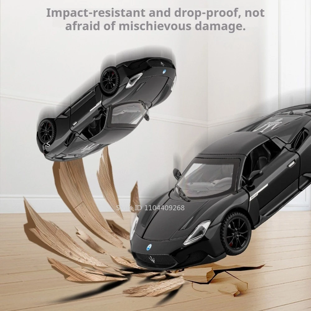 Modèle de voiture Convertible MC20 Valkyrie, échelle 1:32, corps en alliage, pneus en caoutchouc, son et lumière, modèles de supercar, ornement de Table de bureau