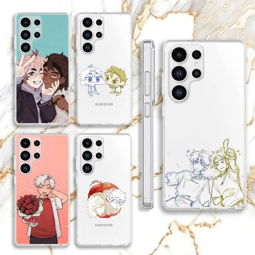 R-Rebound of the Heart Phone Case For Samsung Galaxy S24 S22 S25 S23 S21 S10 S9 Ultra Plus 5G Clear Cover
