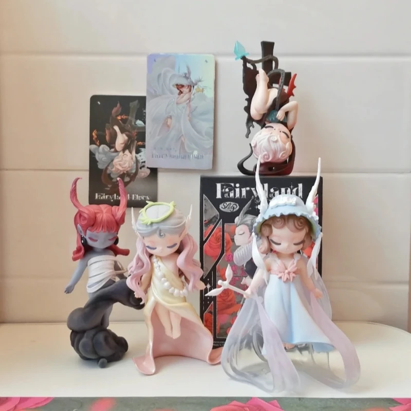 النوم أرض الخيال والجان سلسلة صندوق أعمى التماثيل العصرية مع دمى لطيف حولهم تحصيل لعبة سطح المكتب الديكور هدية #3