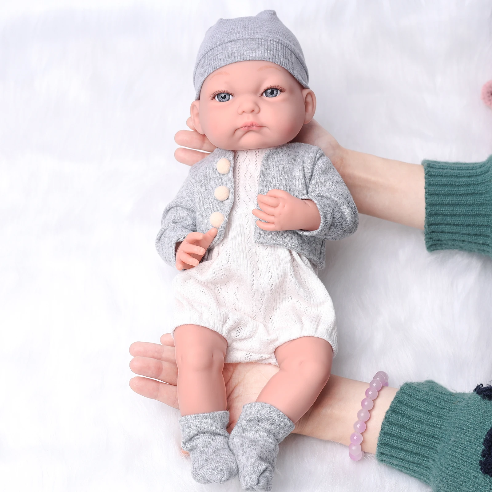17-calowe 43 cm lalki Reborn z miękkiego winylu, wodoodporne, dla małych dziewczynek, prezent urodzinowy dla dzieci, tanie wyprzedaże
