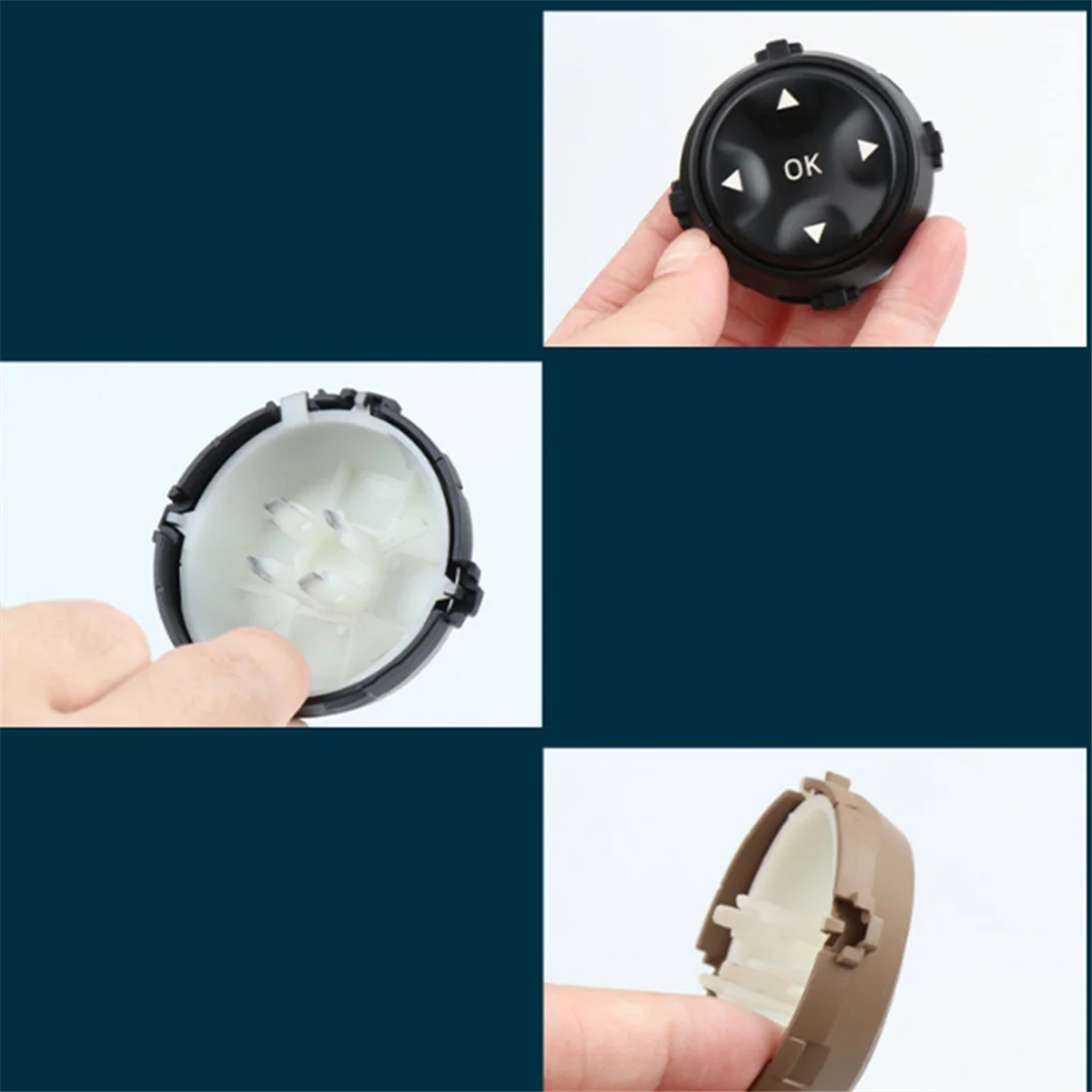 

TCP-oCar Multifunction Steering Wheel Button for Mercedes Benz S-Class W221 2006-2009 CL W216 2007-2013 Black Car