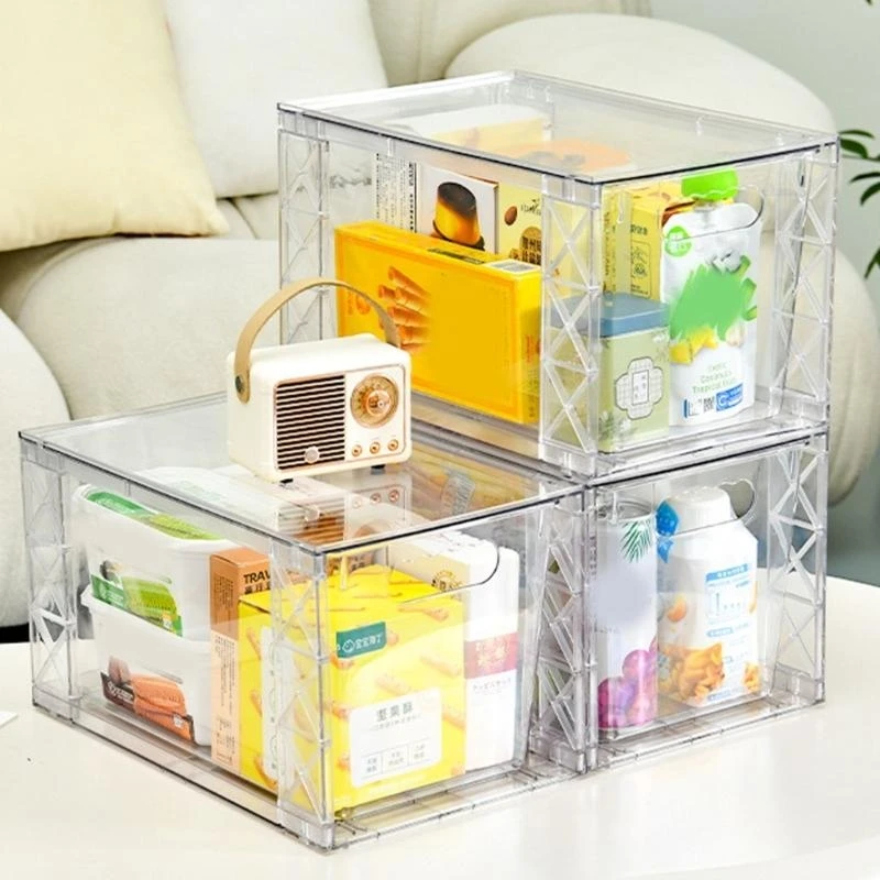 

1Pcs Multifunctional Stackable Organizers Container With Drawers For Home Office Bathroom Storage Organization