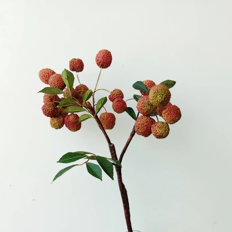 

Artificial Lychee Fruit Branch Plant Flower Decoration New Year Photo Props Fake Flowers Artificial Plants Decoration Craft