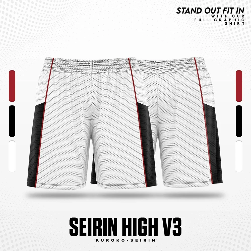 

Kuroko No Basket Cartoon Anime Jersey Men Shorts Summer Quick-Dry New Fashion Oversized Women Short Pants Sports Children Bottom