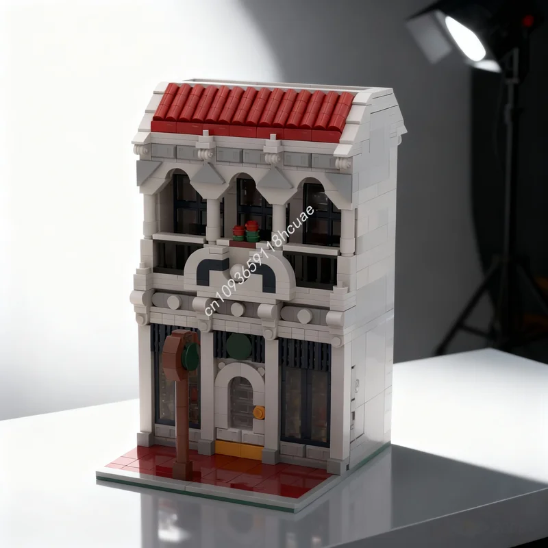 

1069pcs MOC Hall Champions Deluxe Main Street USA Disneieny Model Building Blocks Architecture Toys Christmas Gifts Brick