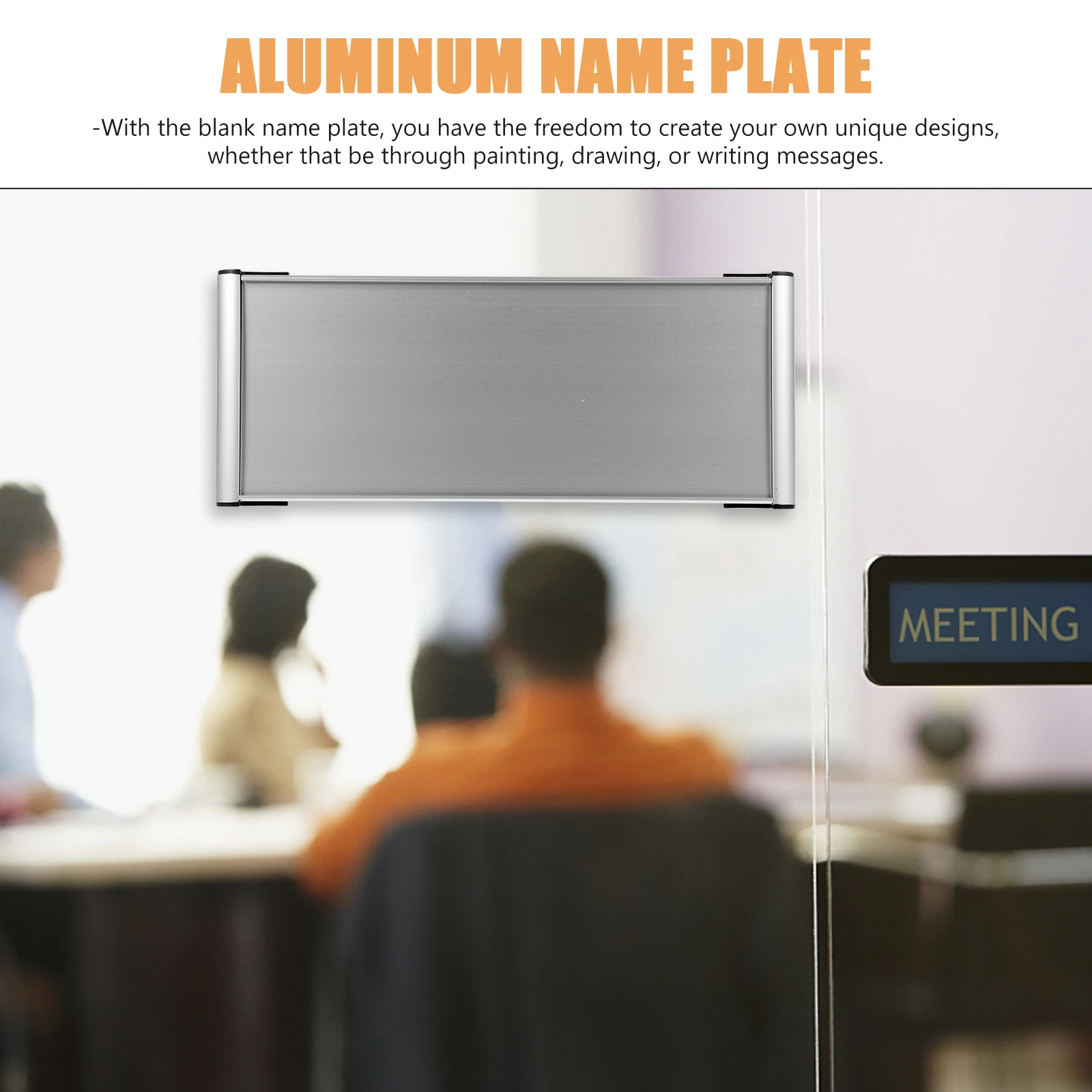 Blank Door Name Plate Department Office Aluminum Door Sign For Villa Home Hotel Mailbox image 5