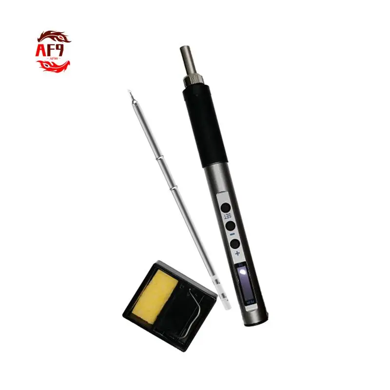 

AF90-PTS100 T12 5-20 В PD65W Портативный электрический паяльник Металлический корпус Регулируемая температура припоя Сварочная станция