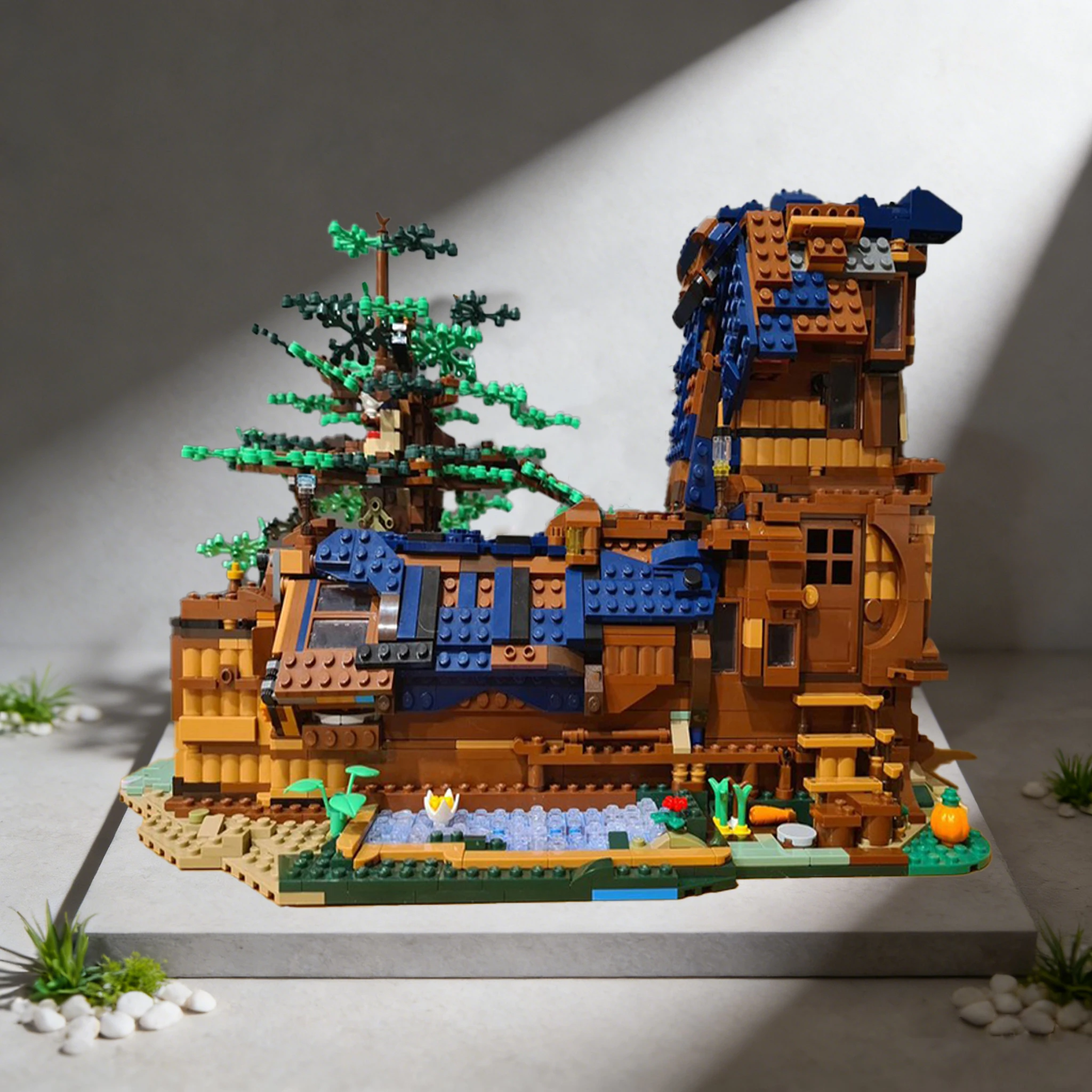 2417 قطعة من مكعبات البناء المعيارية، تصميم MOC لبيت حذاء خيالي، لعبة تجميع ذاتية شعبية للأطفال، هدية