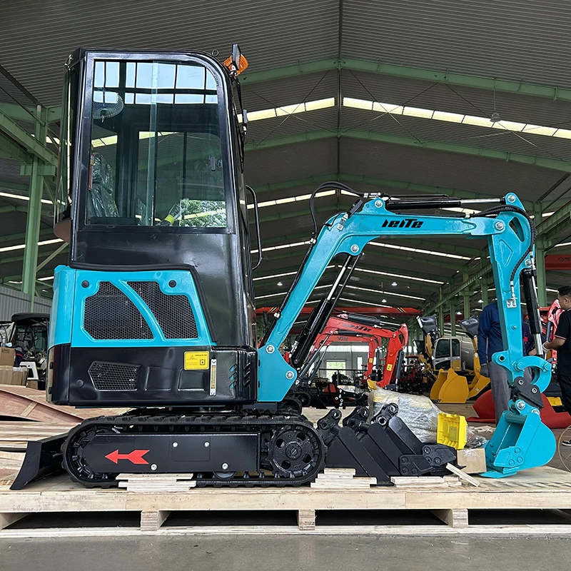 China Factory CE EPA  LEITE 1.5 ton Small Excavators 1.8Ton Mini Hydraulic Crawler 1500kg Agricultural /Garden Excavators Price