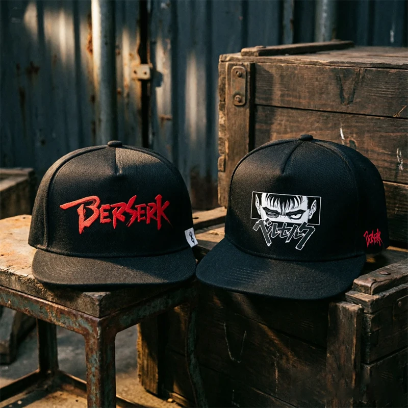 Modische Baseballkappe mit GAME Berserk-Aufdruck, schwarz, verstellbar, Unisex, lässiger Sonnenhut für Spieler