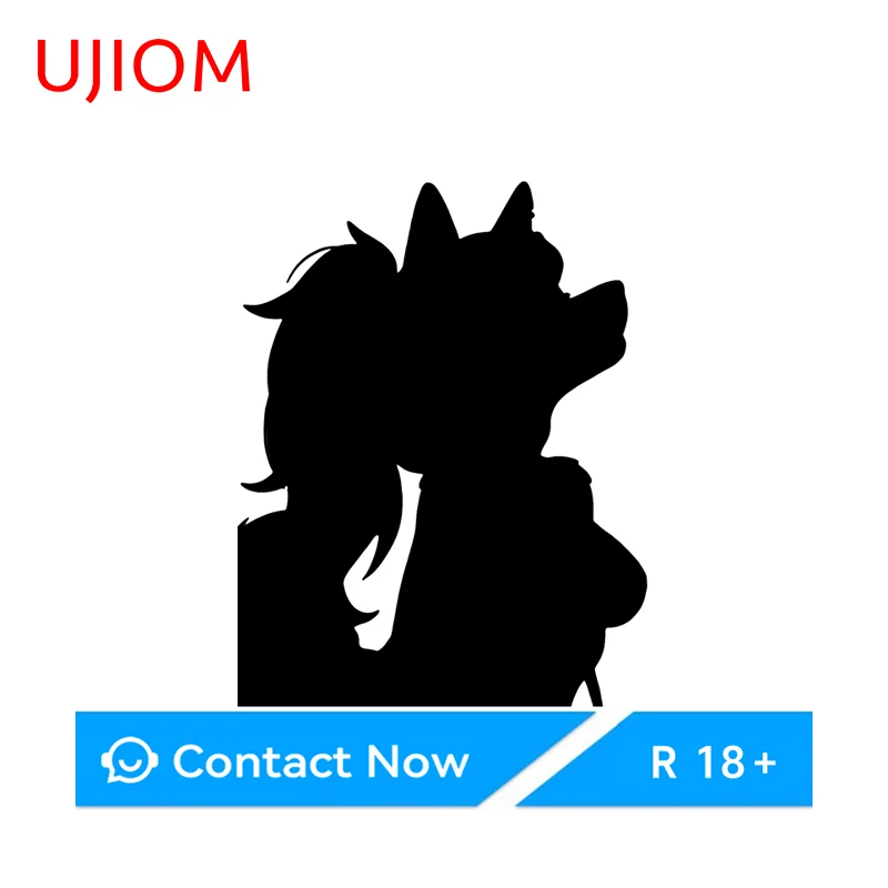 UJIOM Loona Anime Style Wall Sticker Clothes Dryer Almari Baju Fashionable Scratch Proof Decal Design For Light Switch Laptop