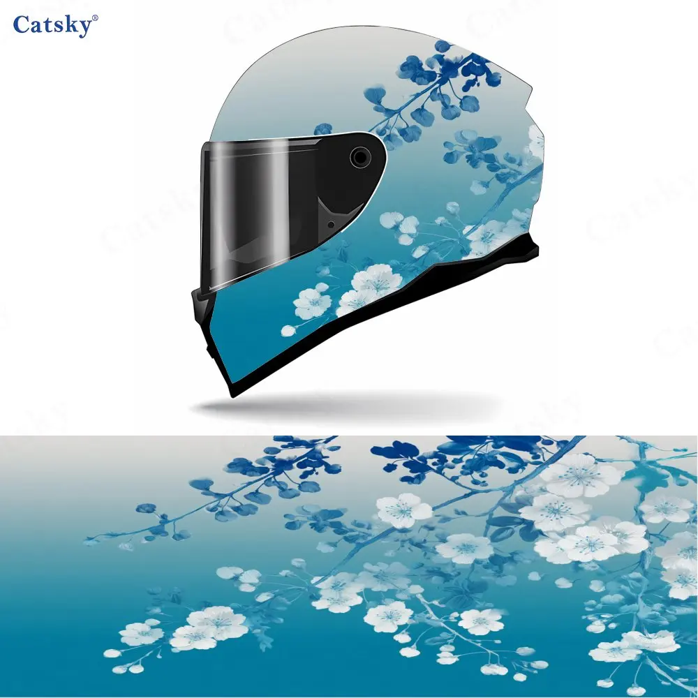 

Бутоны готовые к цветению, самоклеящаяся водонепроницаемая наклейка на мотоциклетный шлем из ПВХ, надежно и не падает, водонепроницаемая.