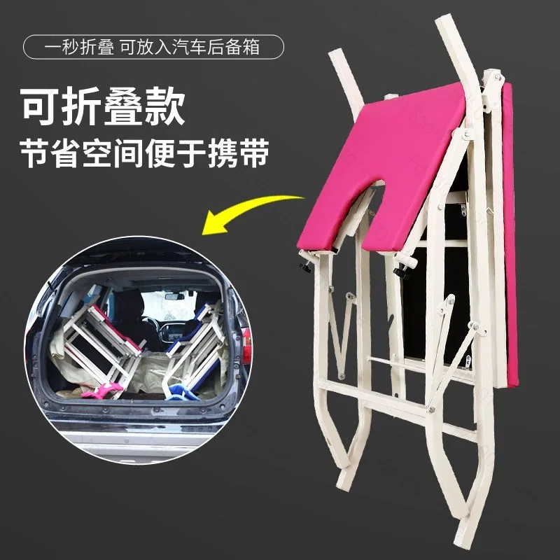 Installation-Free Foldable Simple Nap Bed Portable Lightweight Outdoor Indoor Multifunctional Folding Lounge Bed