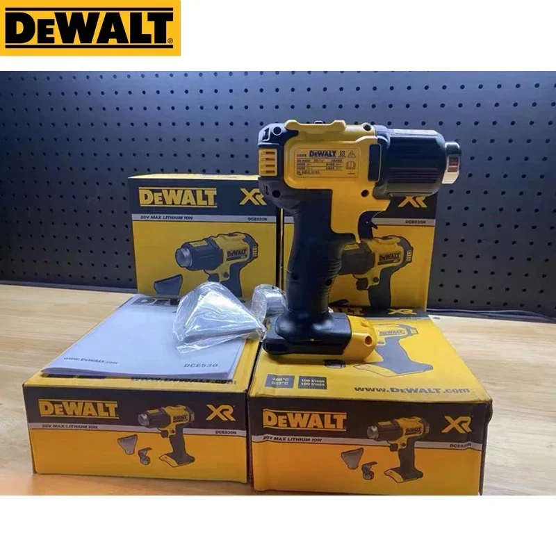 Imagem -04 - Dewalt-pistola de Calor sem Fio Soprador Térmico de Soldagem Pistola de ar Quente Apenas Ferramentas Alta Potência Envoltura Encolhível Dce530n Dce530 20v