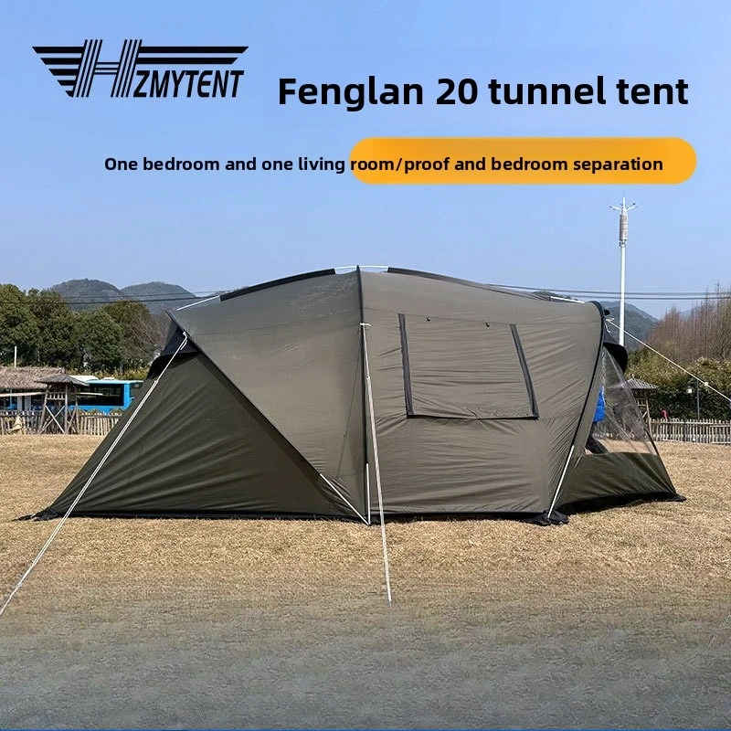 

Outdoor Camping Folding Portable Peakland Tunnel Tent Camping 210T Hiking Family Waterproof 210T Polyester Taffeta Sandy Shore
