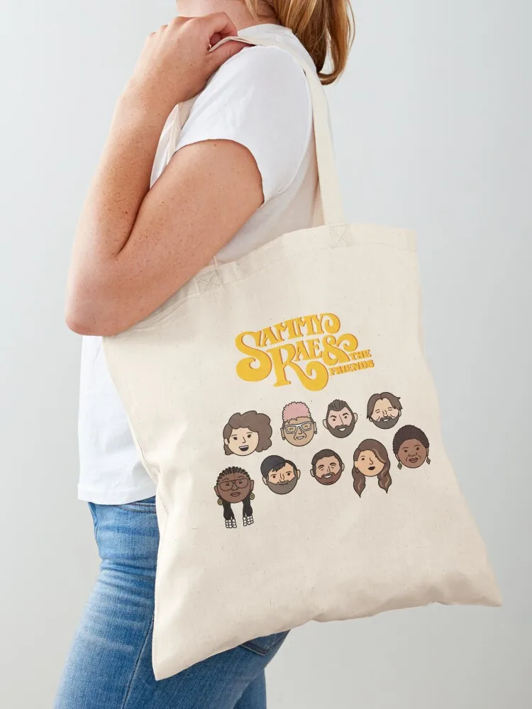 

Сумка-шоппер Sammy Rae & the Friends, оригинальная коллекция, с рисунком в стиле орб-дудл, складная, многоразовая, экосумка, холщовая сумка через плечо