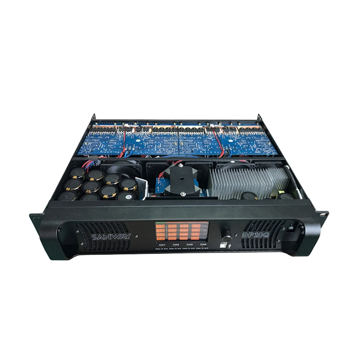 

DP10Q 4 CH 10000watts Digital Audio DSP Power Amplifier for Live Music Clubs