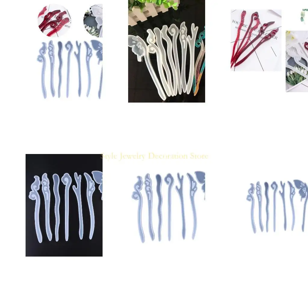 

D46E Women Headdress Accessories Silicone Simple Mold Special Girls Hair Jewelry