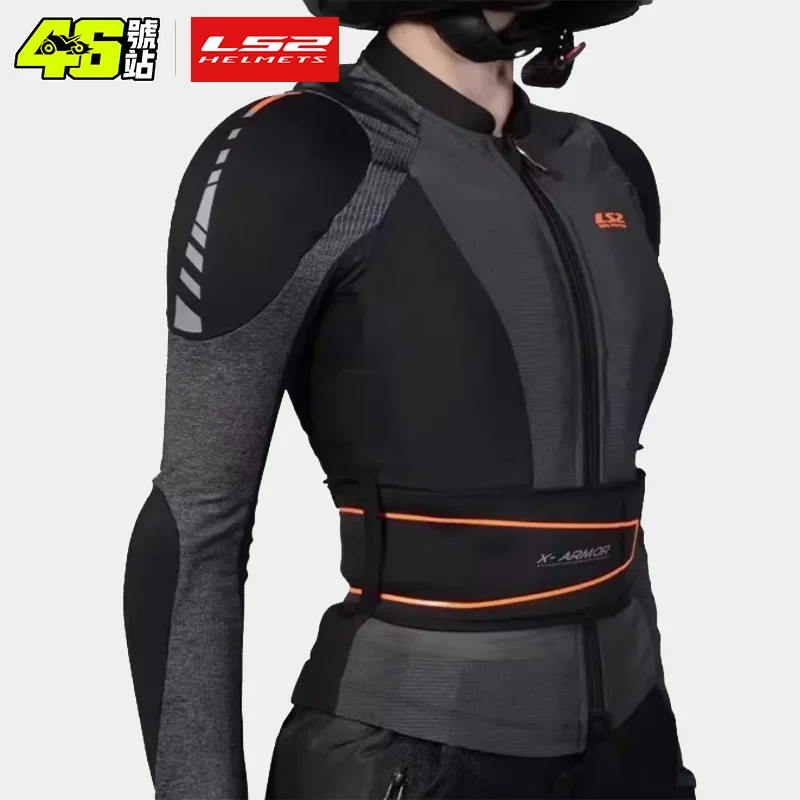 LS2-X-ARMOR MJ141 para hombre y mujer, ropa para montar en motocicleta, armadura suave, protección CE contra caídas, primavera y verano