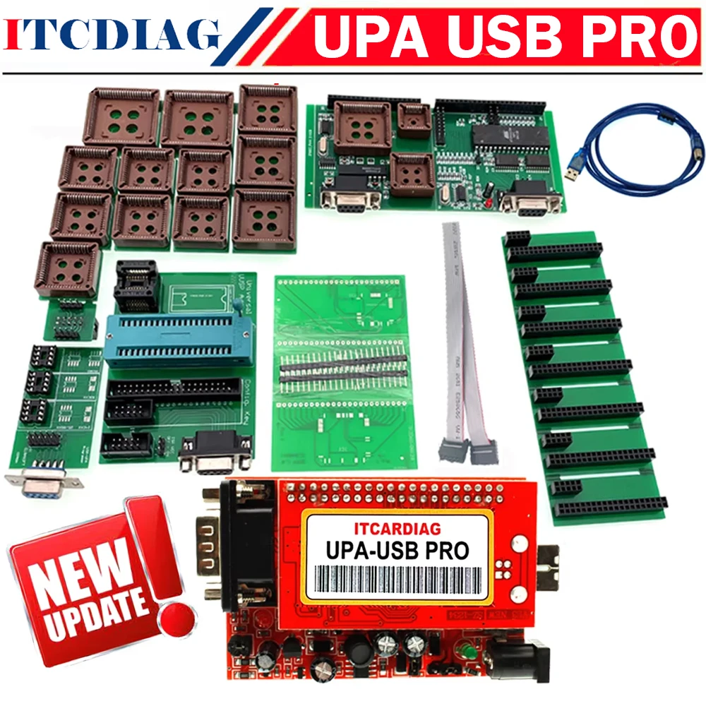 ITCARDIAG UPA-USB PRO V1.3 SN: 050D5A5B Narzędzie do strojenia chipów ECU Dodaj nowe pisania za pomocą funkcji NEC Programator USB UPA
