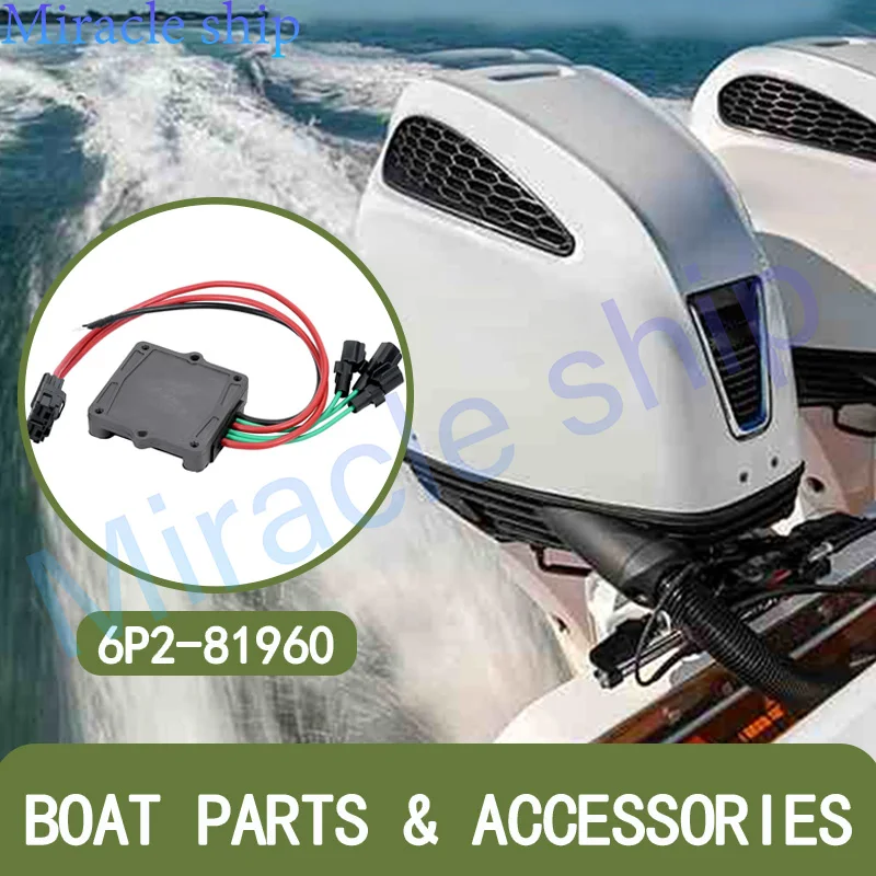 

6P2-81960-10 Rectifier Regulator For Yamaha Outboard 4 Stroke 200-250HP FL250 FL225 FL200 F200 F225 F250 6P2-81960-02 6P2-81960