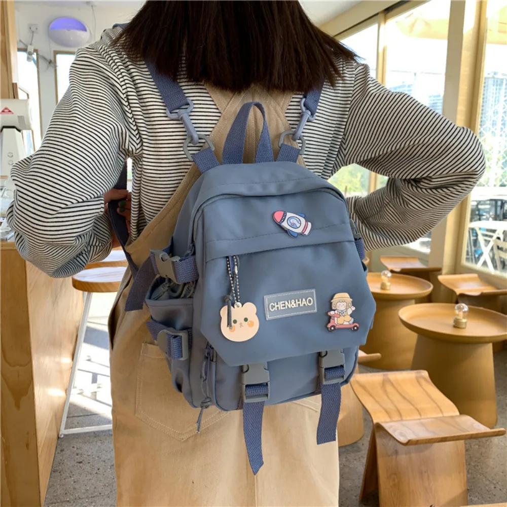 

Fashion Waterproof Women's Backpack Korean Style Nylon School Bag Large Capacity Shoulder Bag Women